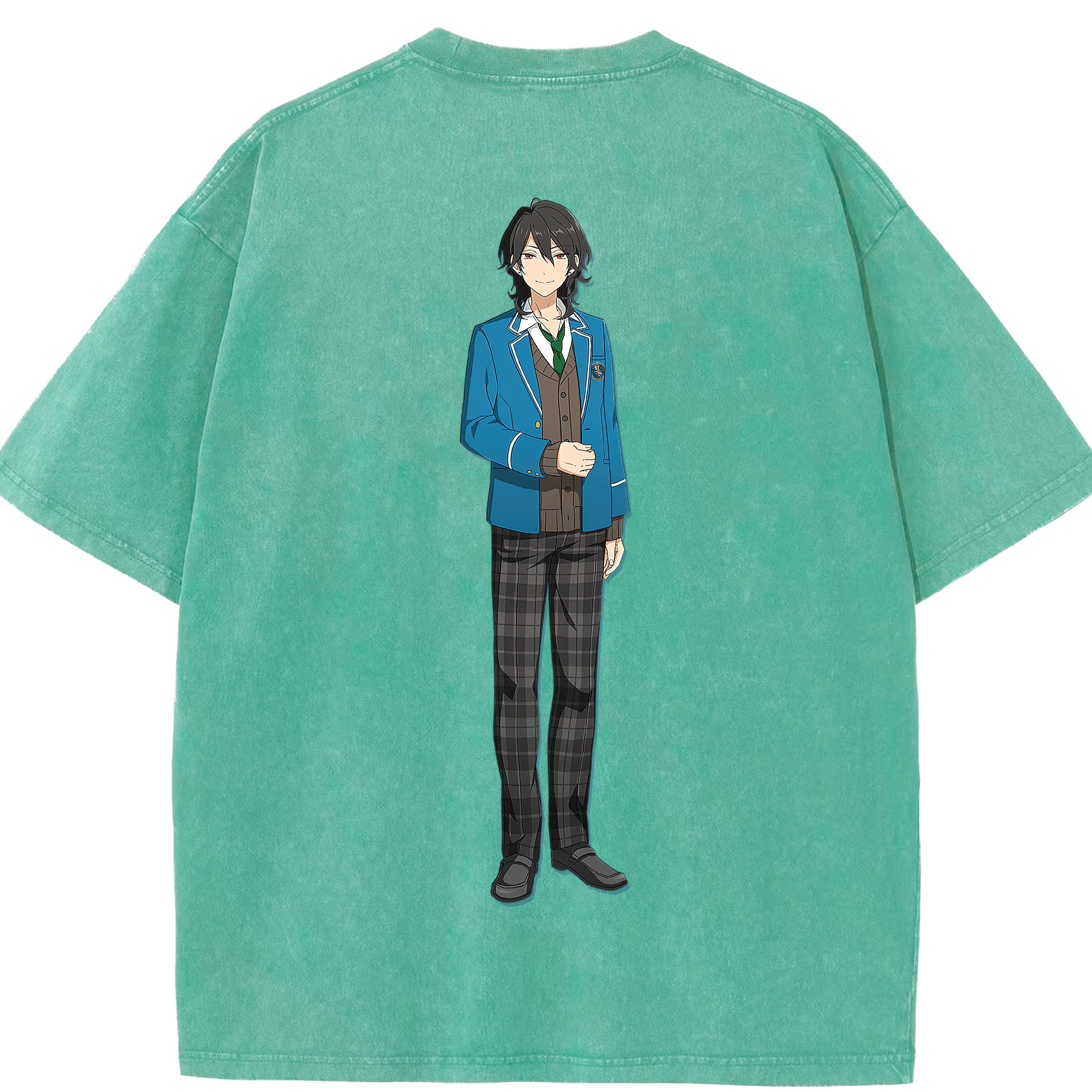 （画像用） あんさんぶるスターズ! Ensemble Stars 綿100% ヴィンテージ風 半袖Tシャツ（背面プリント）